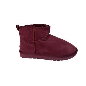 LAMO Wine Color Ankle Suede Boots Women's No Size Fits 7 No Box
